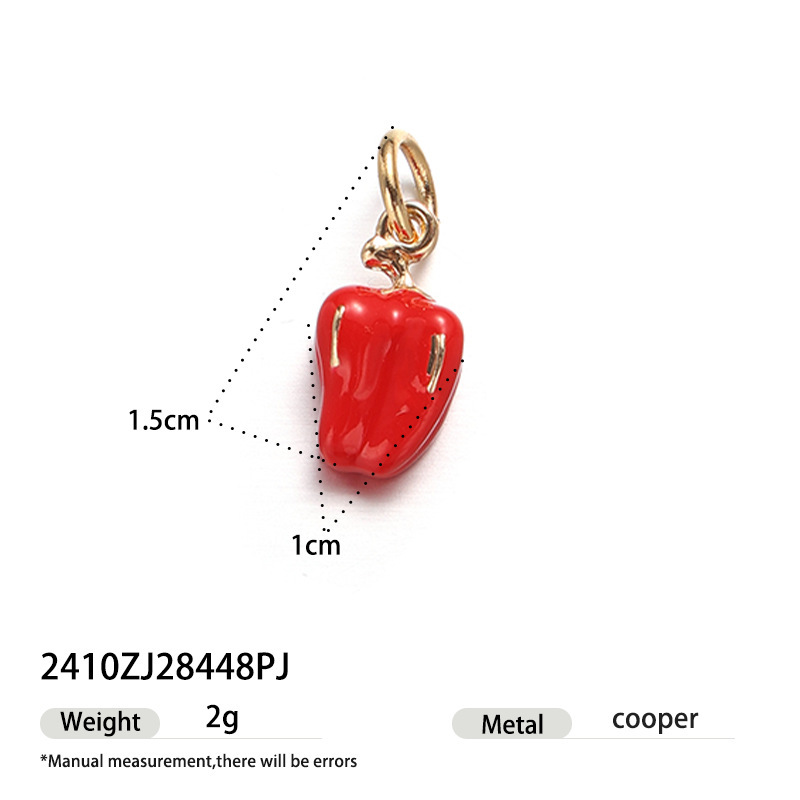 Stainless steel oil drop DIY matching necklace 18k non-fading cute pendant detachable