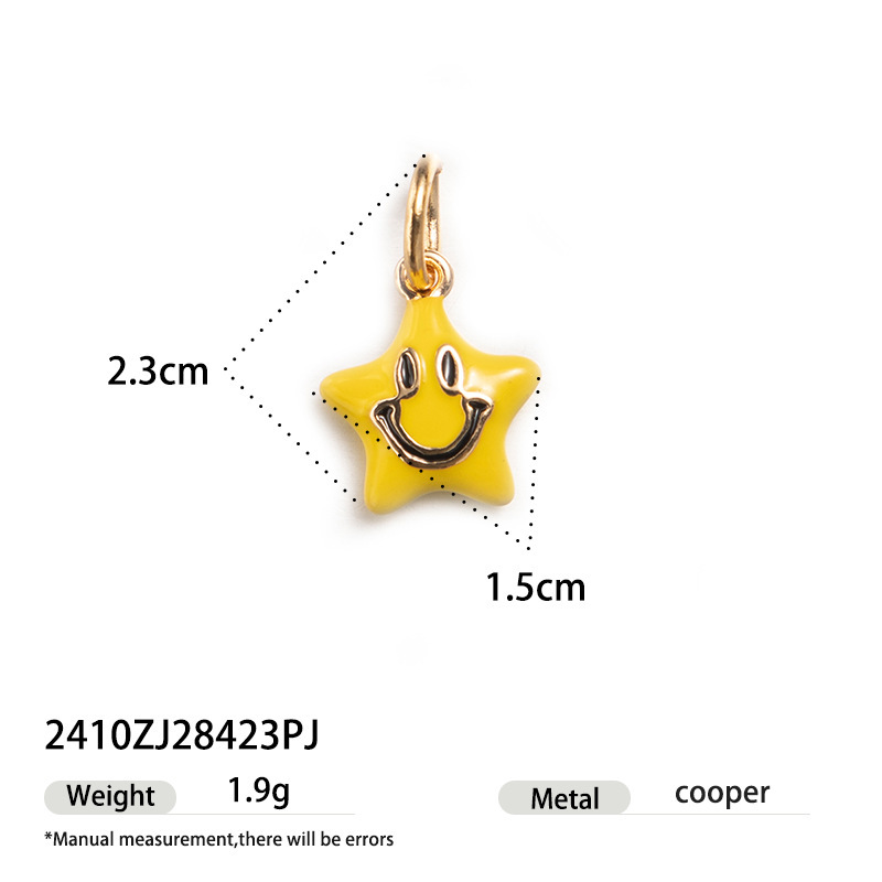 Stainless steel oil drop DIY matching necklace 18k non-fading cute pendant detachable