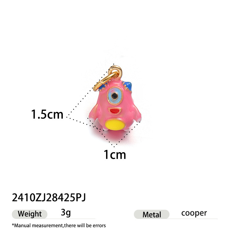 Stainless steel oil drop DIY matching necklace 18k non-fading cute pendant detachable