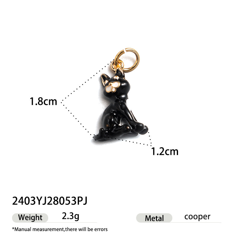 Stainless steel oil drop DIY matching necklace 18k non-fading cute pendant detachable