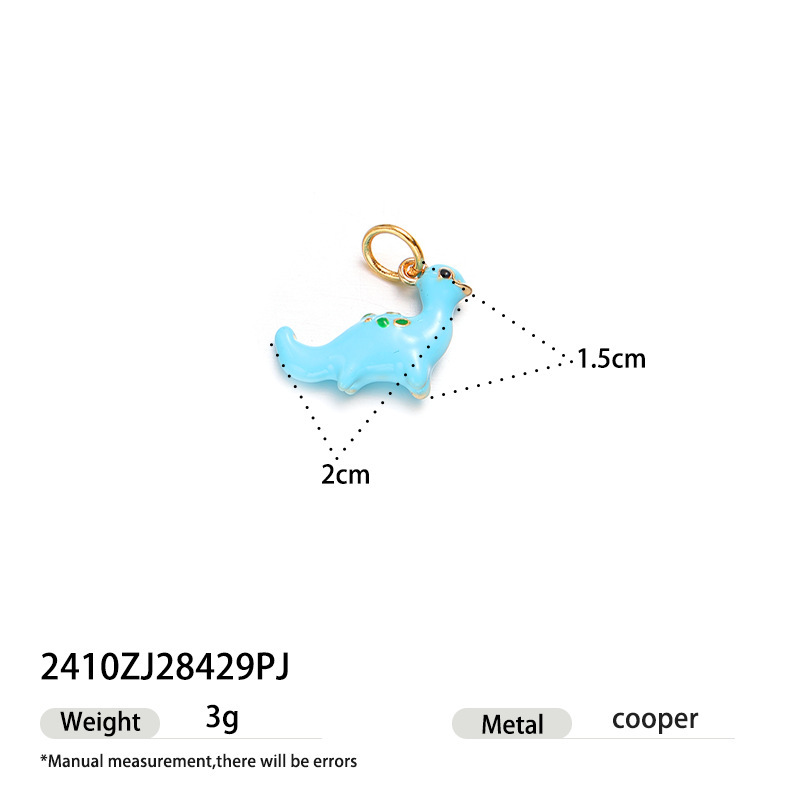 Stainless steel oil drop DIY matching necklace 18k non-fading cute pendant detachable
