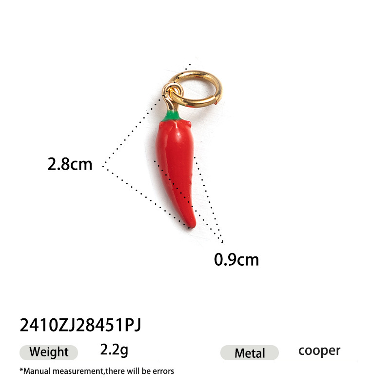 Stainless steel oil drop DIY matching necklace 18k non-fading cute pendant detachable