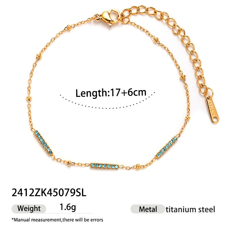 18k gold-plated high-color stainless steel bracelet stacked high-end natural stone conch hand jewelry