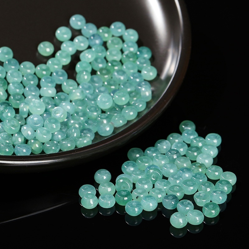 50pcs/bag 7A natural jadeite abacus beads