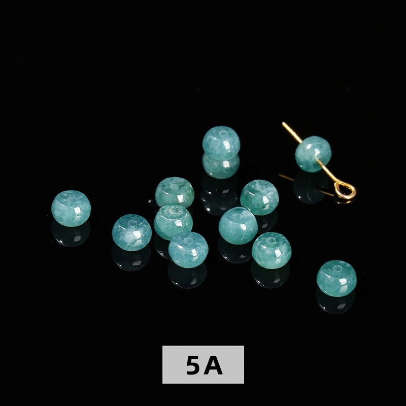 50pcs/bag 7A natural jadeite abacus beads