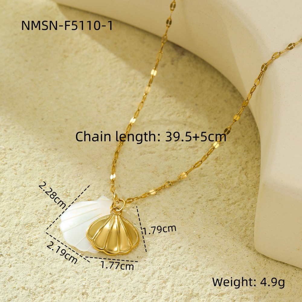 Design shell beach style ocean series pendant necklace clavicle chain