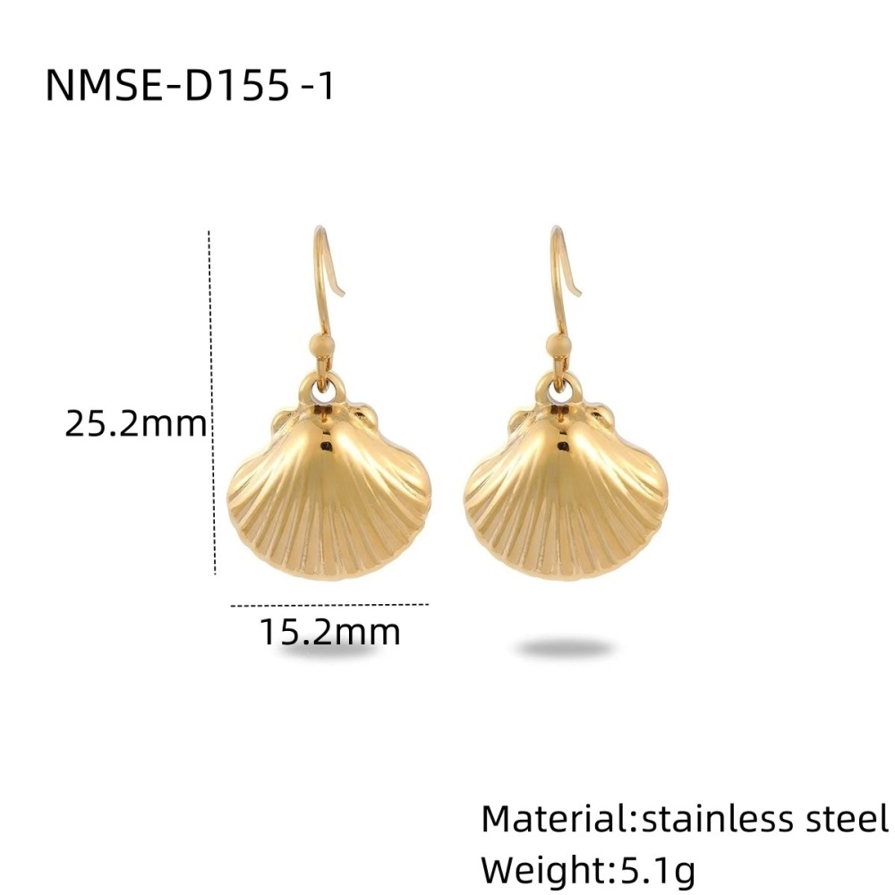 Ocean Shell Pearl Stainless Steel Necklace Set Fashionable, Light and Luxurious Versatile