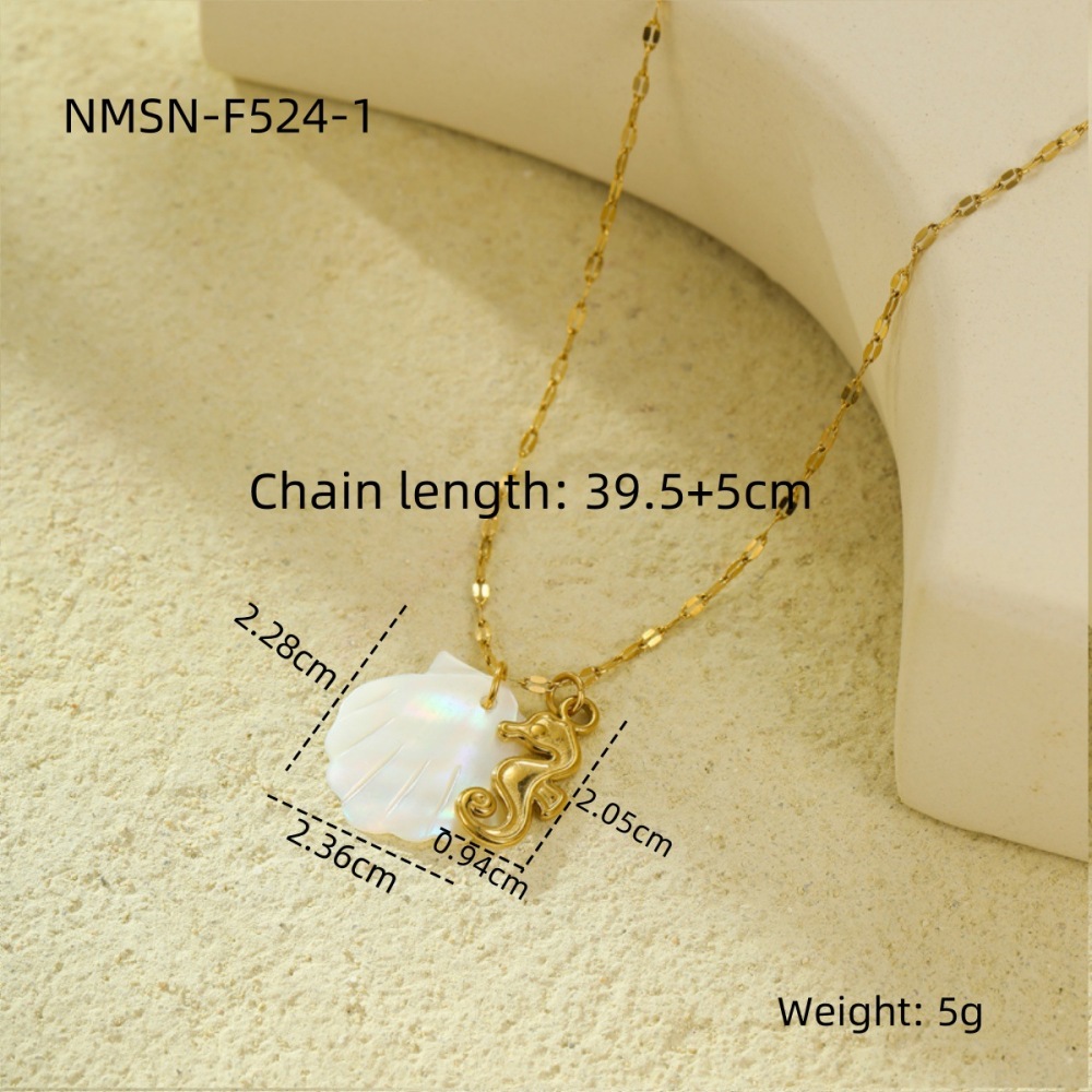 Design shell beach style ocean series pendant necklace clavicle chain