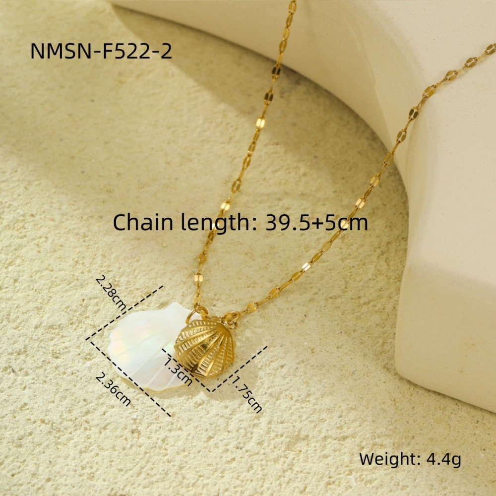 Design shell beach style ocean series pendant necklace clavicle chain