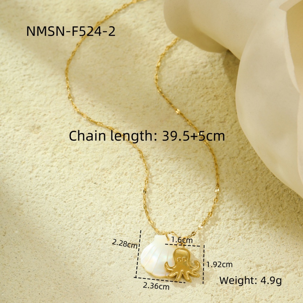 Design shell beach style ocean series pendant necklace clavicle chain