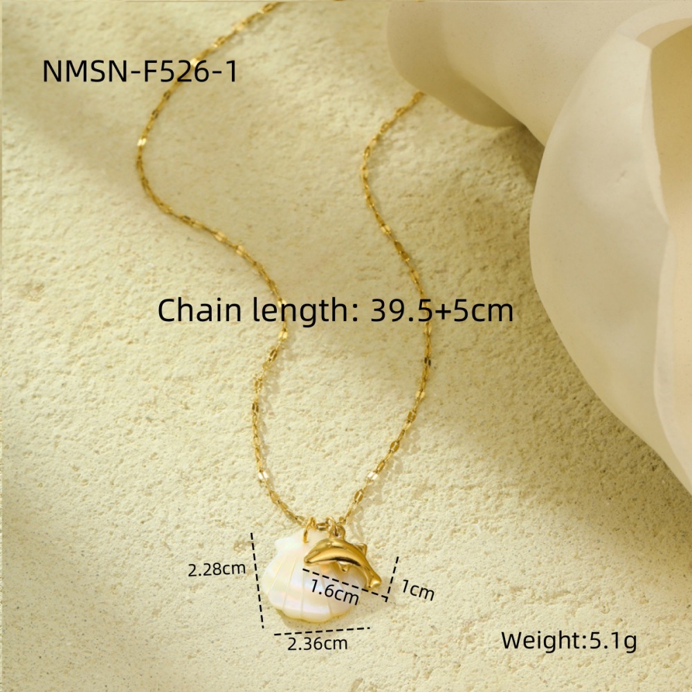 Design shell beach style ocean series pendant necklace clavicle chain