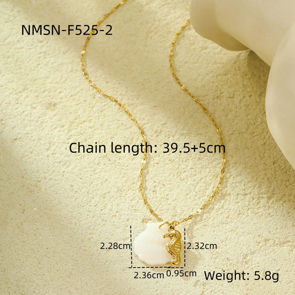 Design shell beach style ocean series pendant necklace clavicle chain