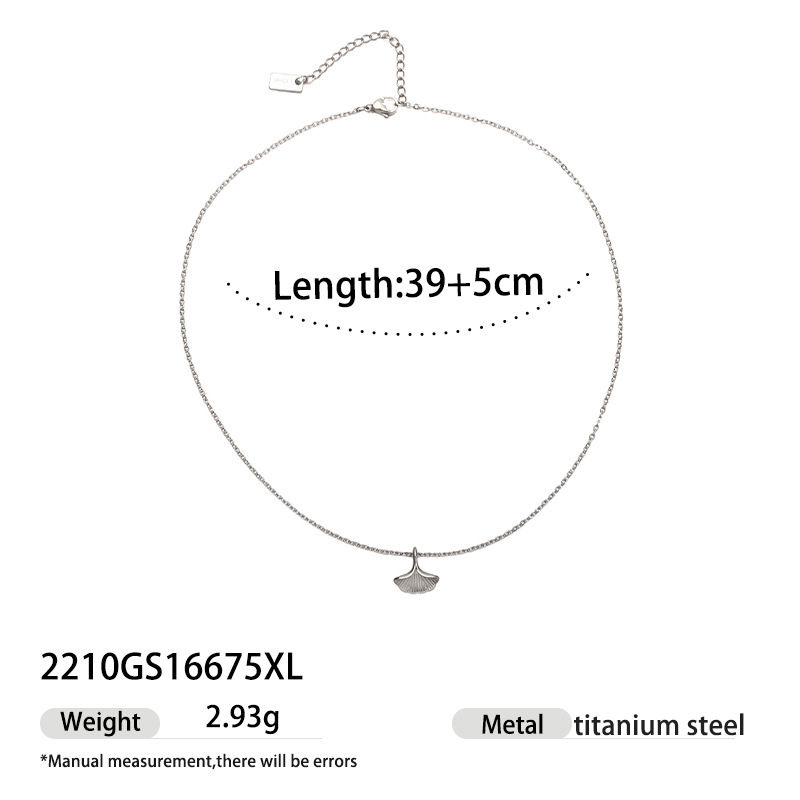 Stainless steel necklace stacking high-end niche pendant minimalist clavicle chain