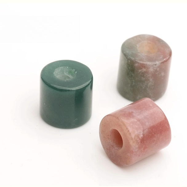 10pcs/bag Natural crystal agate large hole beads jewelry accessories