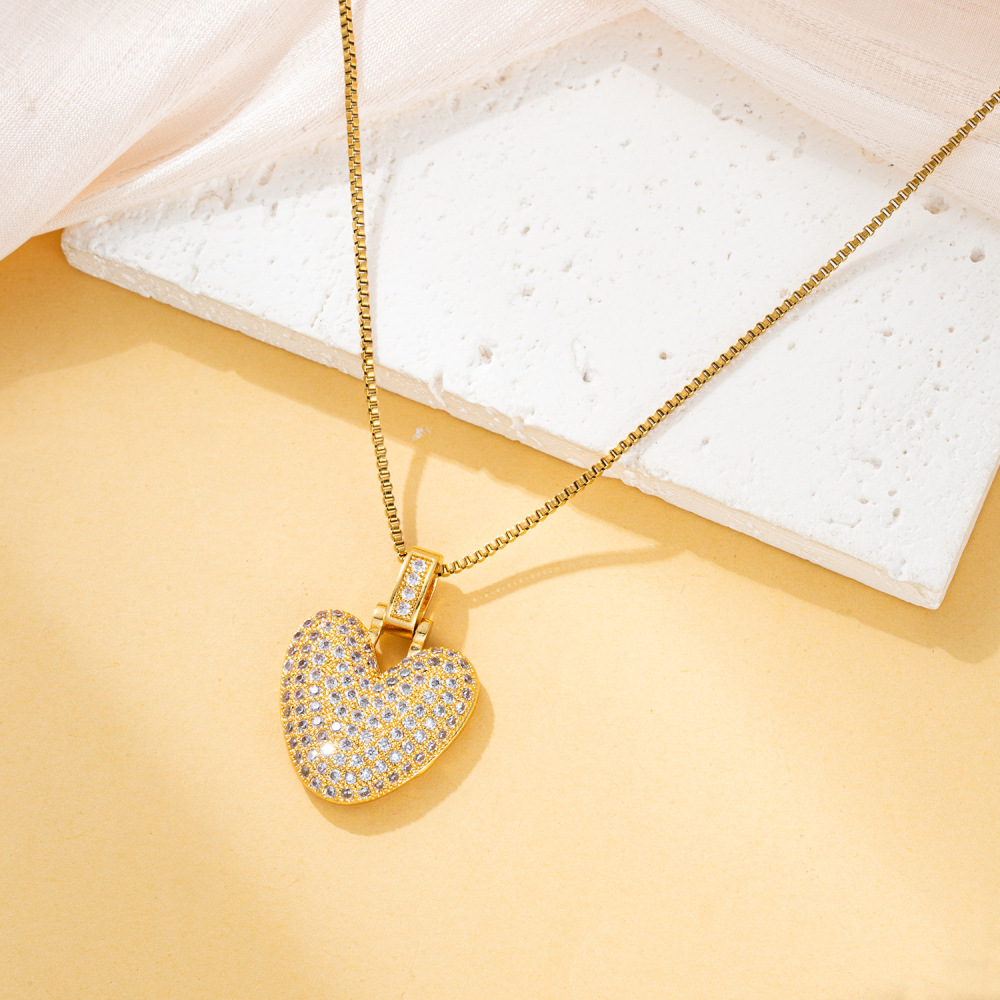 Stone-set Chubby Pendant Fashion Clavicle Chain Birthday Balloon Glossy Letter Necklace