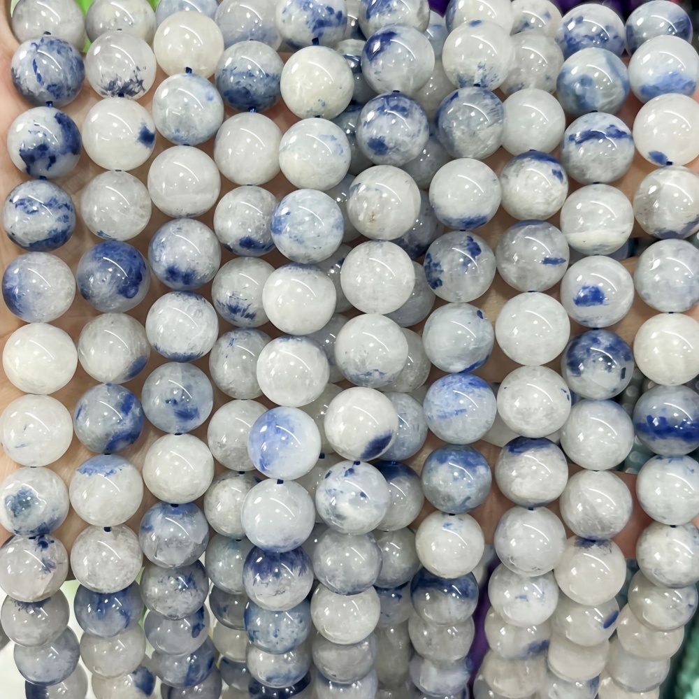 4-10mm Natural blue thread stone loose beads