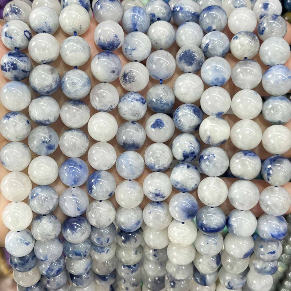 4-10mm Natural blue thread stone loose beads