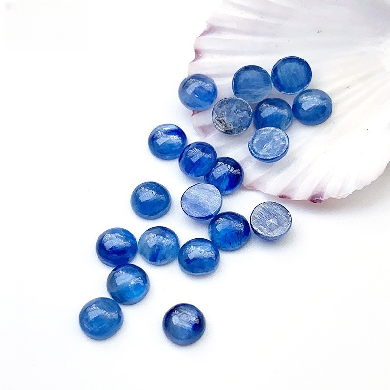 20pcs/bag Natural Kyanite Round Ring Face