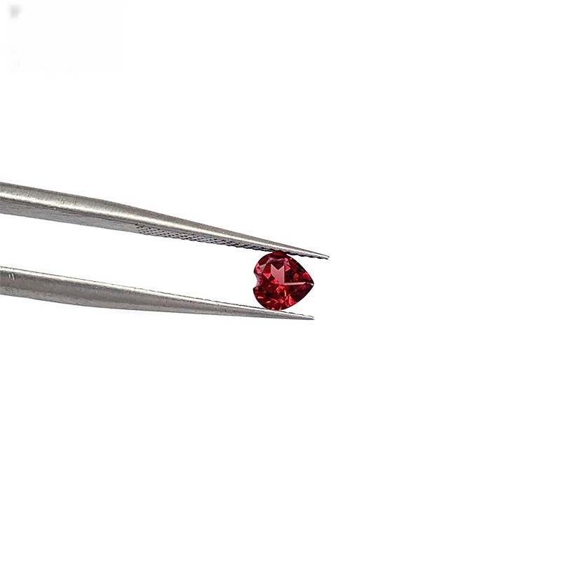 20pcs/bag Natural garnet heart ring face
