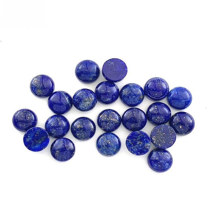 20 pieces/bag Natural lapis lazuli ring surface