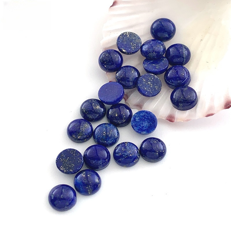 20 pieces/bag Natural lapis lazuli ring surface