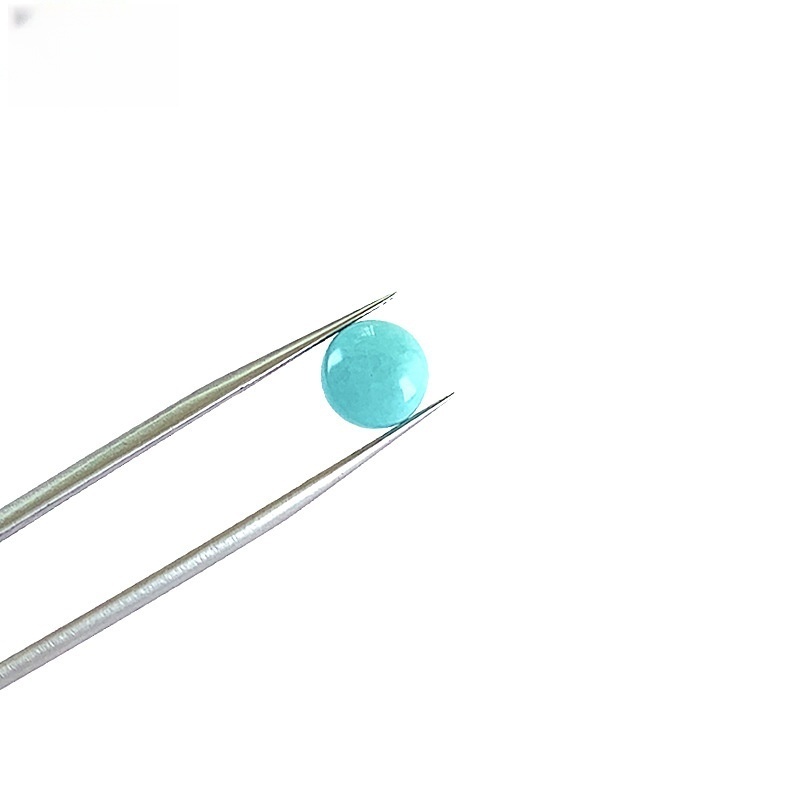 20pcs/bag Natural old mine amazonite round ring face half round beads