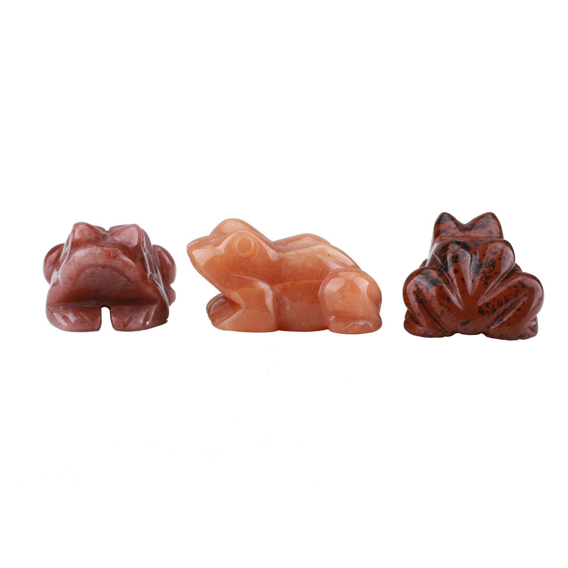Crystal frog jade animal carving ornaments