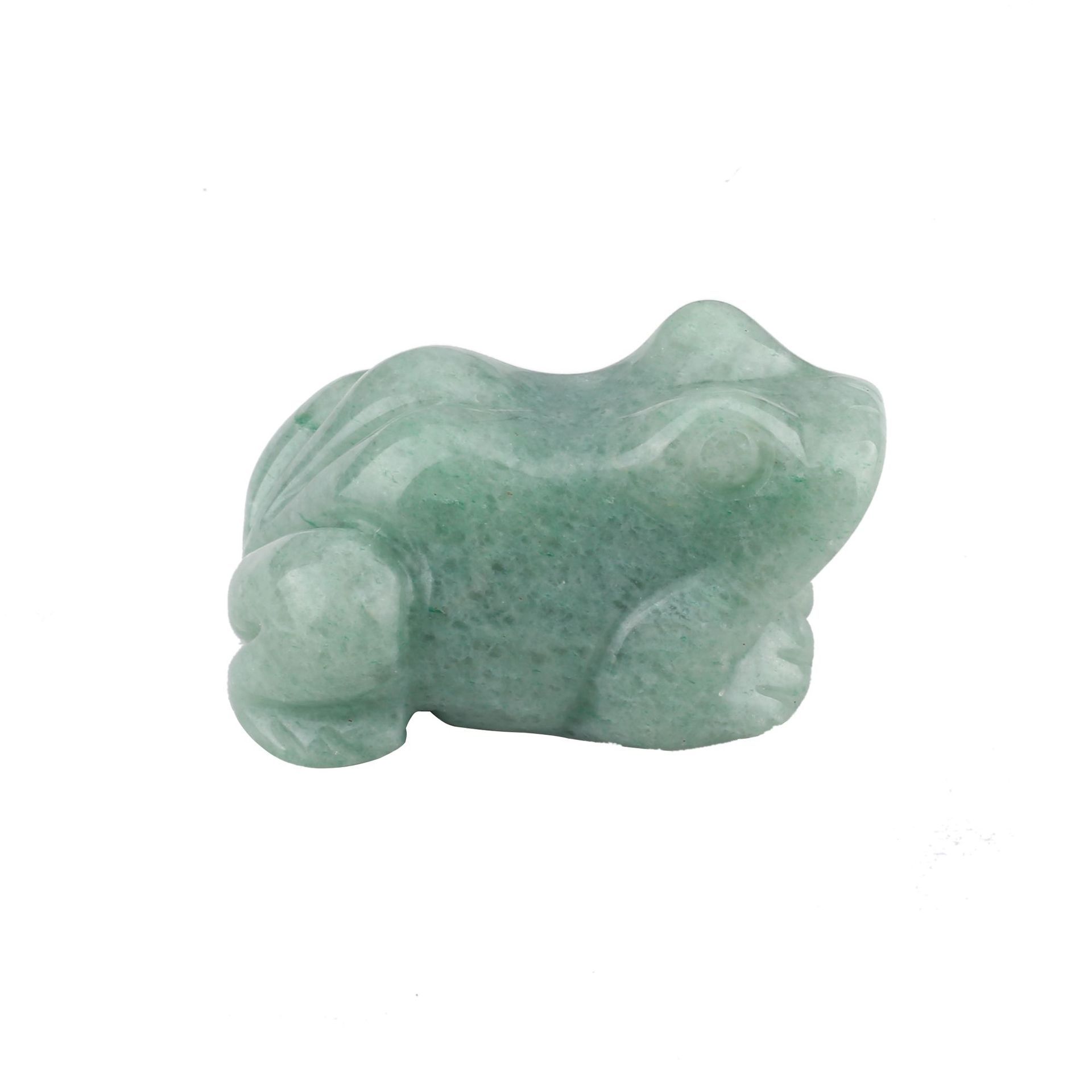Crystal frog jade animal carving ornaments