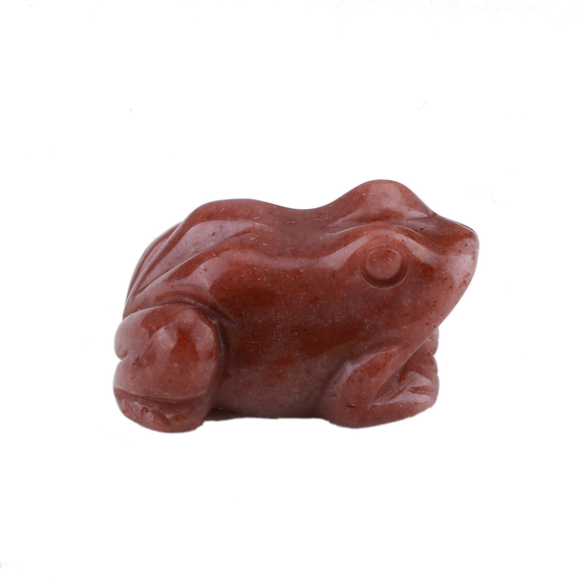 Crystal frog jade animal carving ornaments