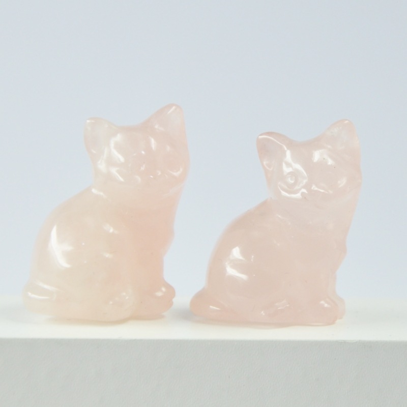 1.2-inch exquisite cat jade carving decorative ornaments