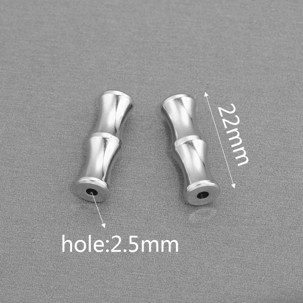 10pcs/bag Stainless steel bamboo wine cup marbles DIY accessories