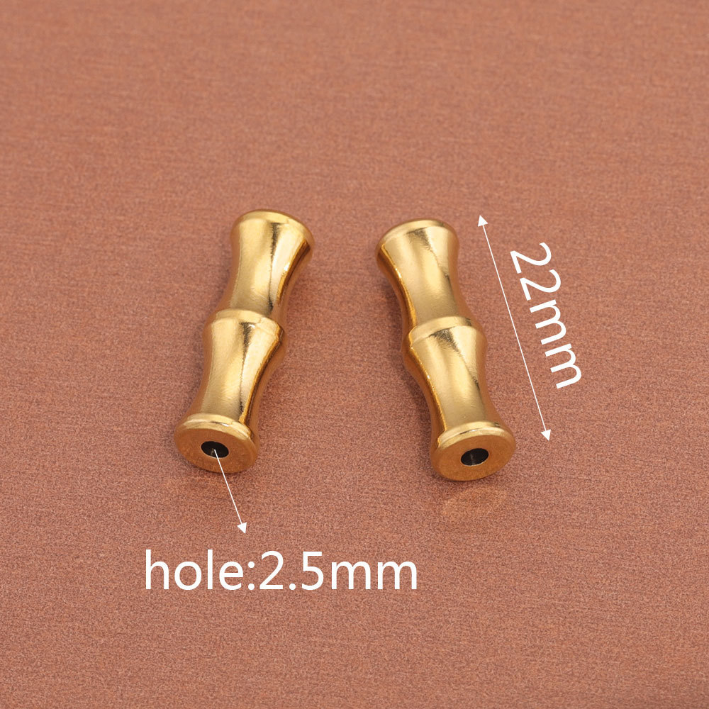 10pcs/bag Stainless steel bamboo wine cup marbles DIY accessories