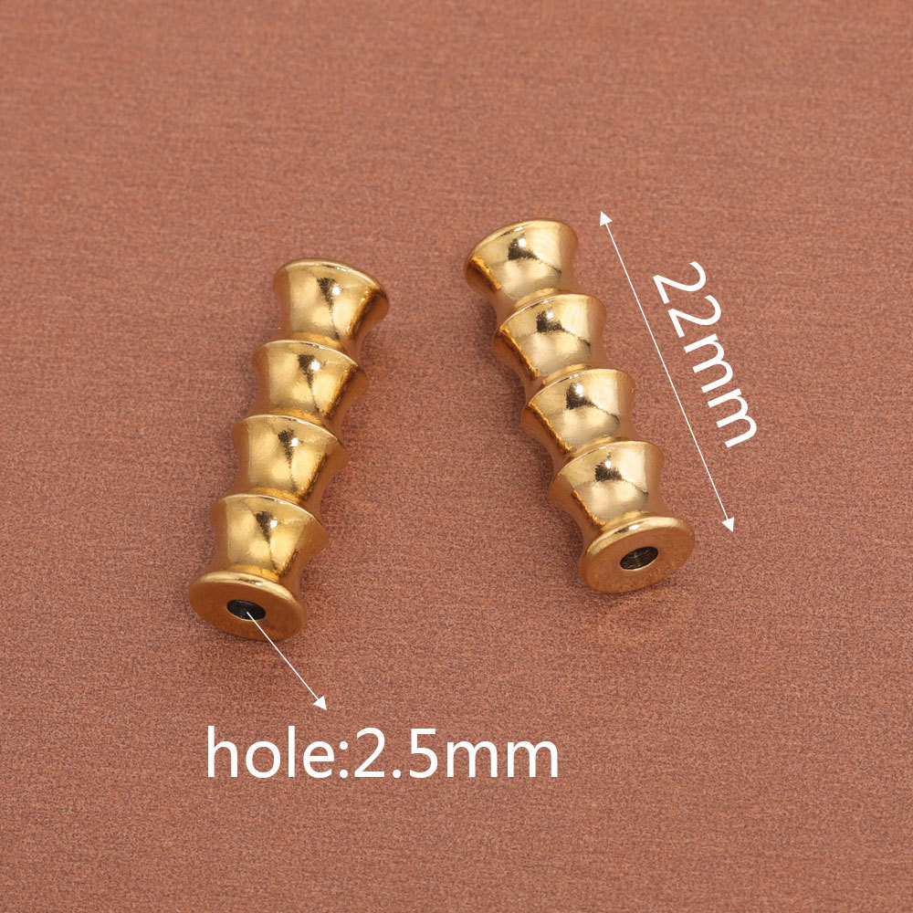 10pcs/bag Stainless steel bamboo wine cup marbles DIY accessories