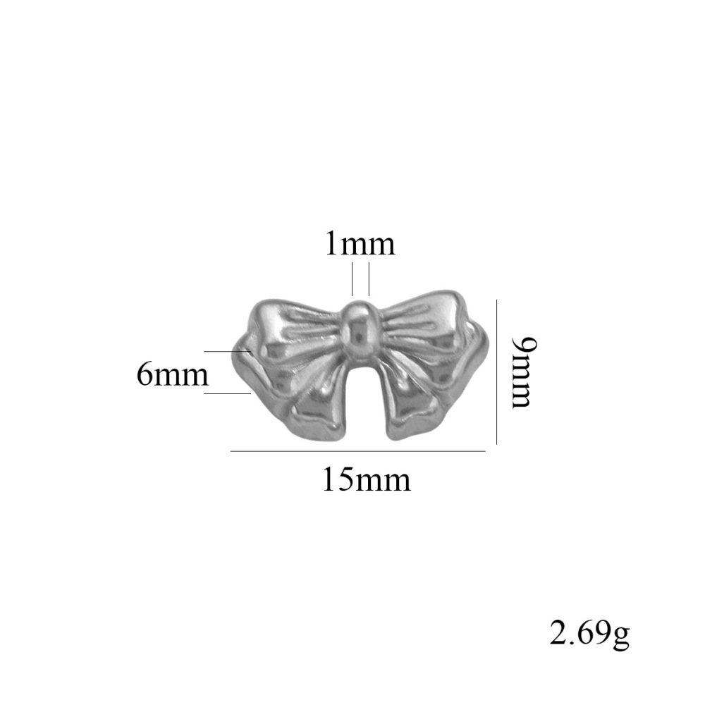 10pcs/bag Stainless steel straight hole casting bow DIY accessories