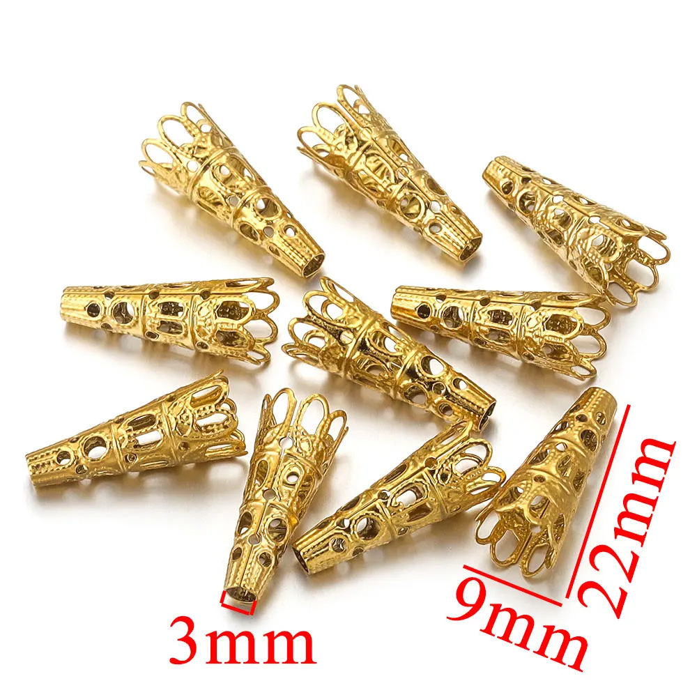 100pcs/bag Stainless steel tail cap gasket funnel-shaped gasket DIY accessories