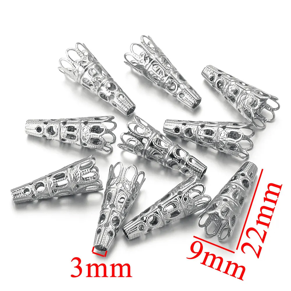 100pcs/bag Stainless steel tail cap gasket funnel-shaped gasket DIY accessories