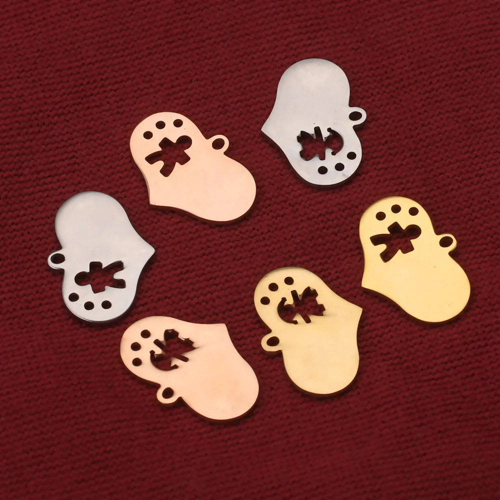 20pcs/bag stainless steel love boy and girl couple pendant DIY accessories