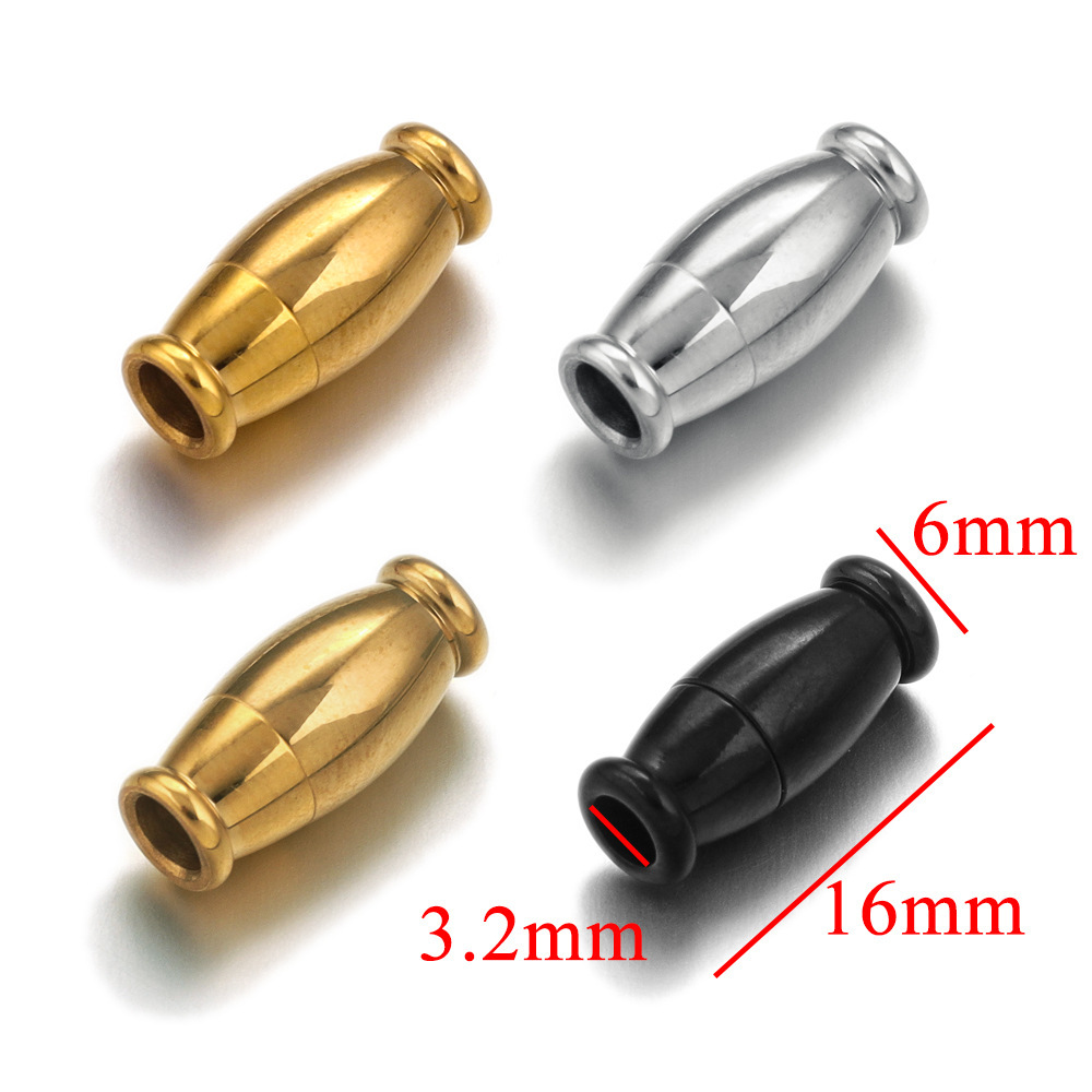 10pcs/bag Stainless steel magnetic buckle connector DIY accessories