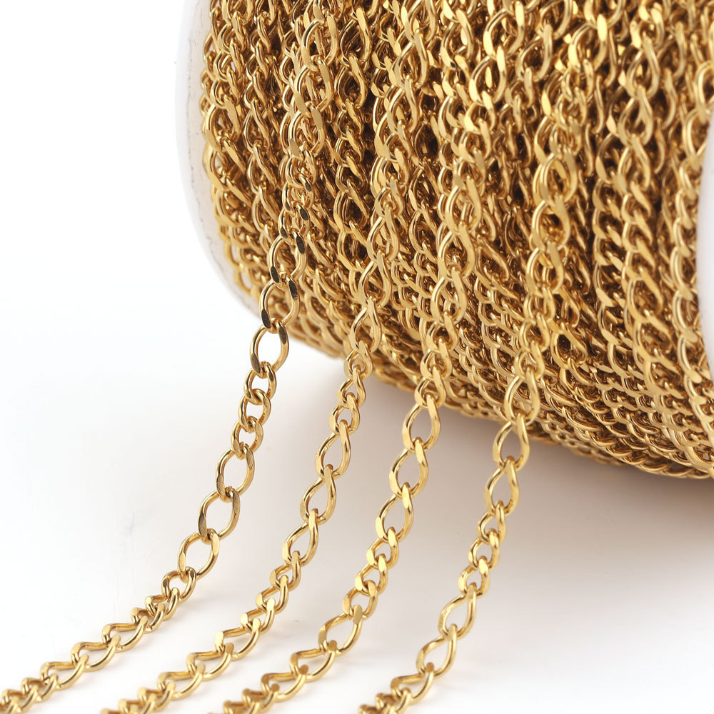 Stainless steel chain jewelry DIY O-shaped chain