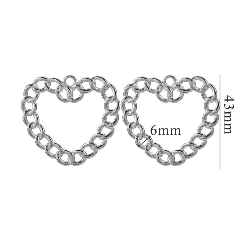 10pcs/bag Stainless steel circle twist curl pendant DIY accessories