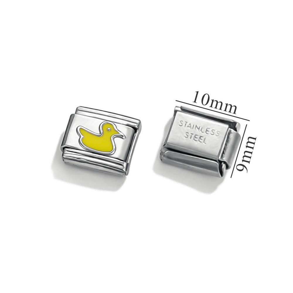 10pcs/bag stainless steel square hook heart-shaped module DIY accessories