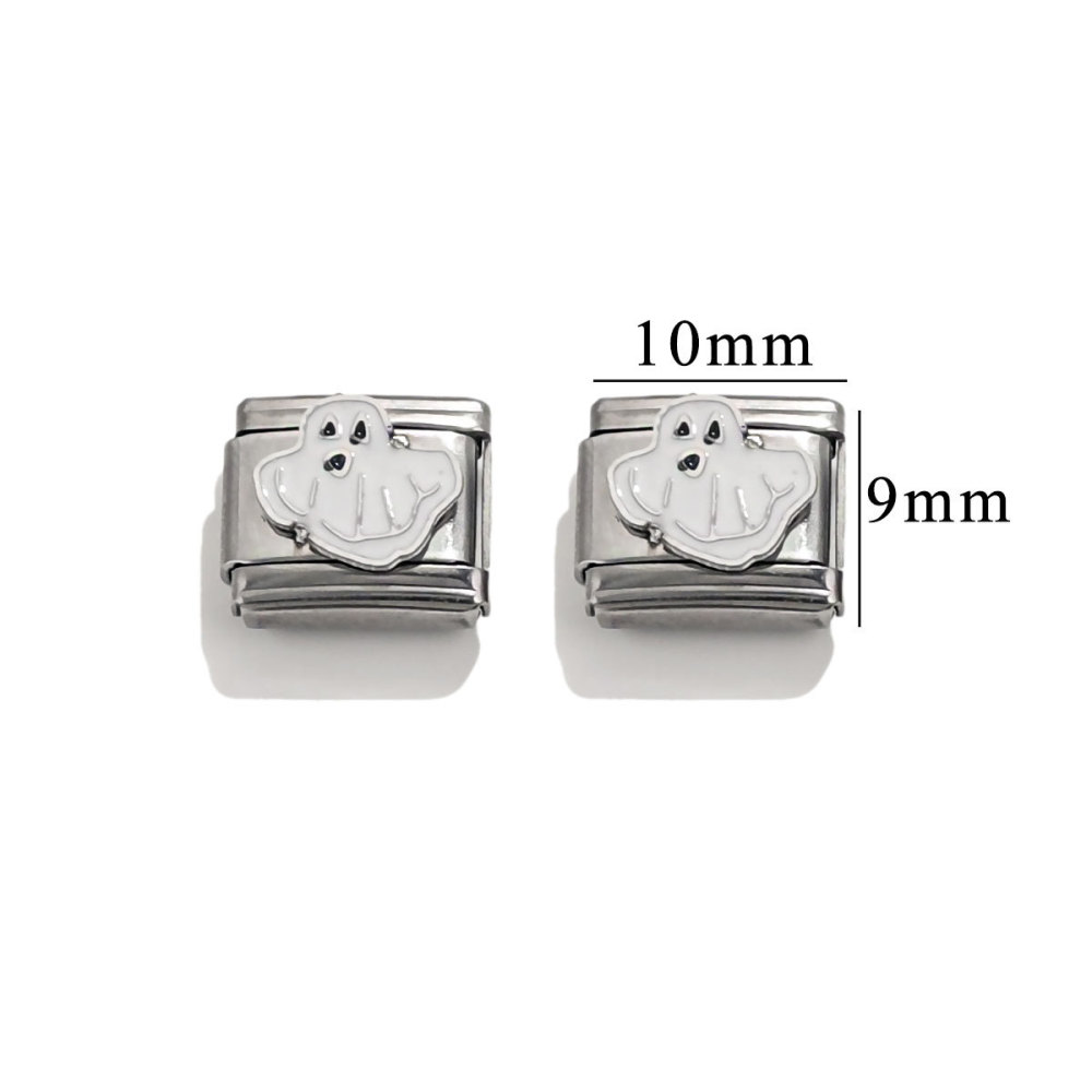 6pcs/bag stainless steel oil drip stamping pattern DIY accessories