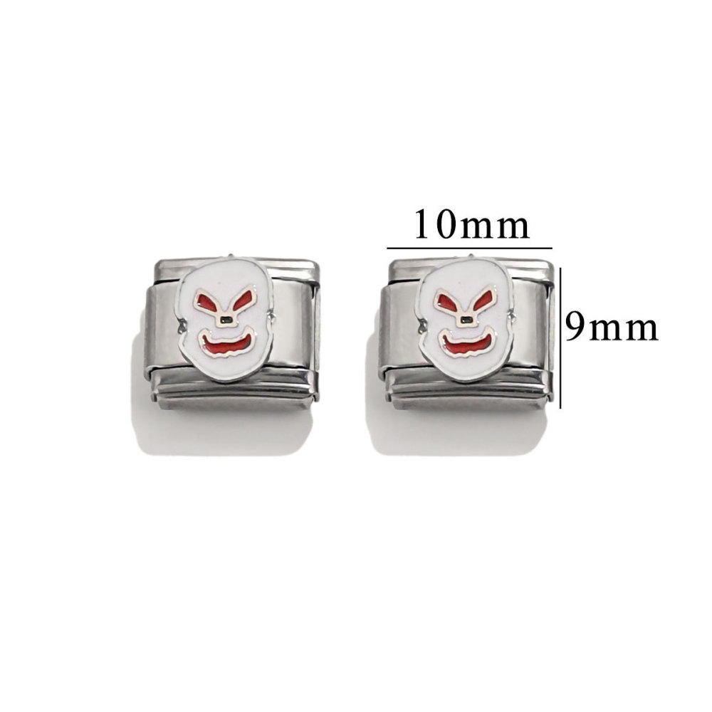 6pcs/bag stainless steel oil drip stamping pattern DIY accessories
