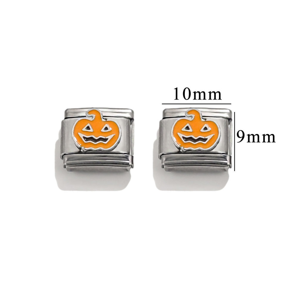 6pcs/bag stainless steel oil drip stamping pattern DIY accessories