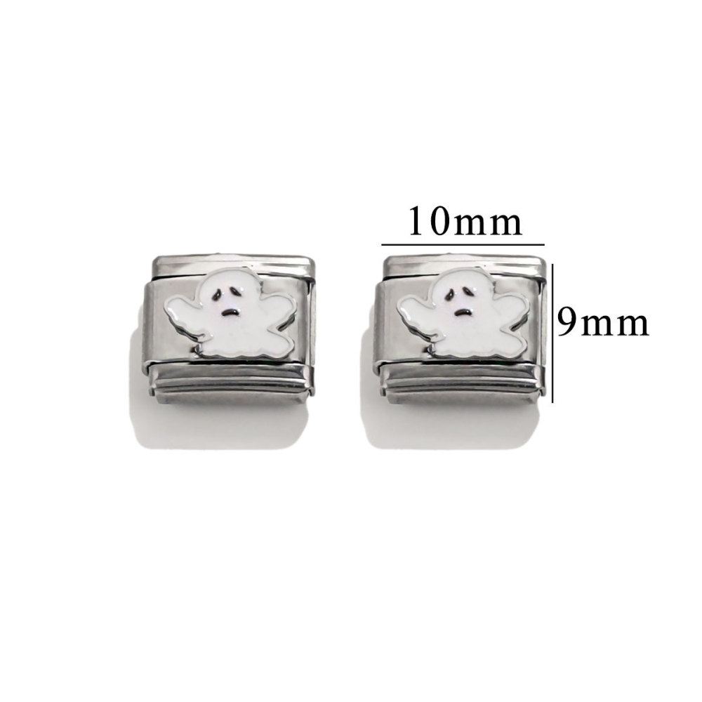 6pcs/bag stainless steel oil drip stamping pattern DIY accessories