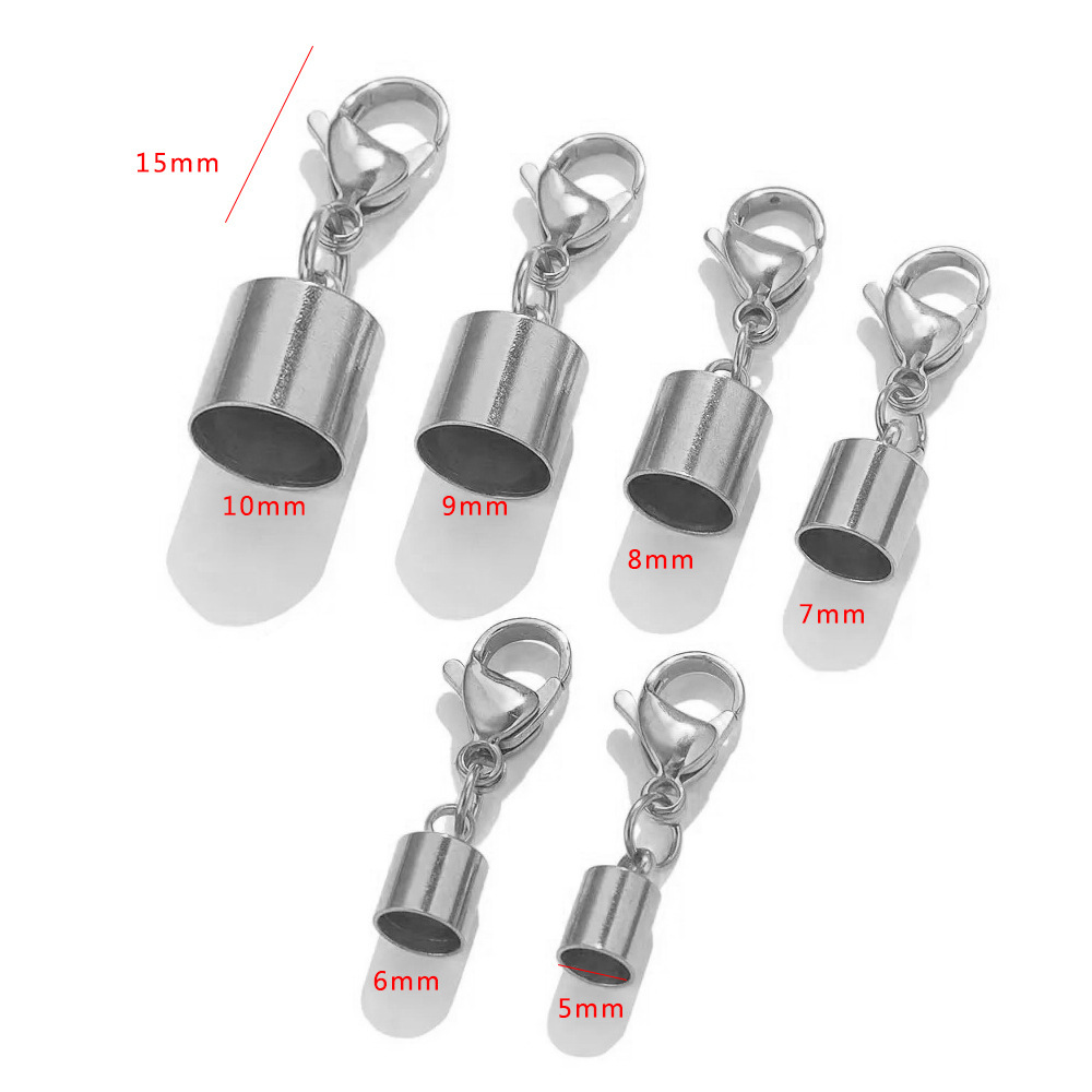 20pcs/bag Stainless steel lobster clasp single-head bucket DIY accessories