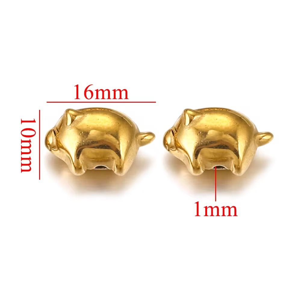 10pcs/bag stainless steel large hole spacer bead DIY accessories