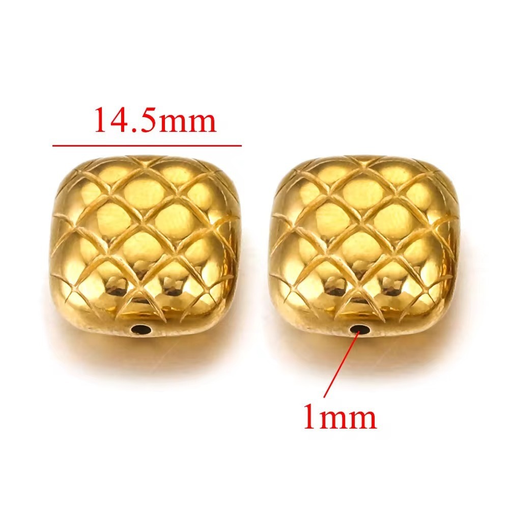 10pcs/bag stainless steel large hole spacer bead DIY accessories