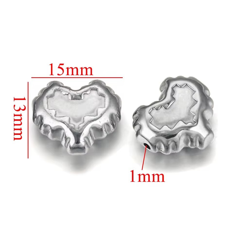 10pcs/bag stainless steel large hole spacer bead DIY accessories