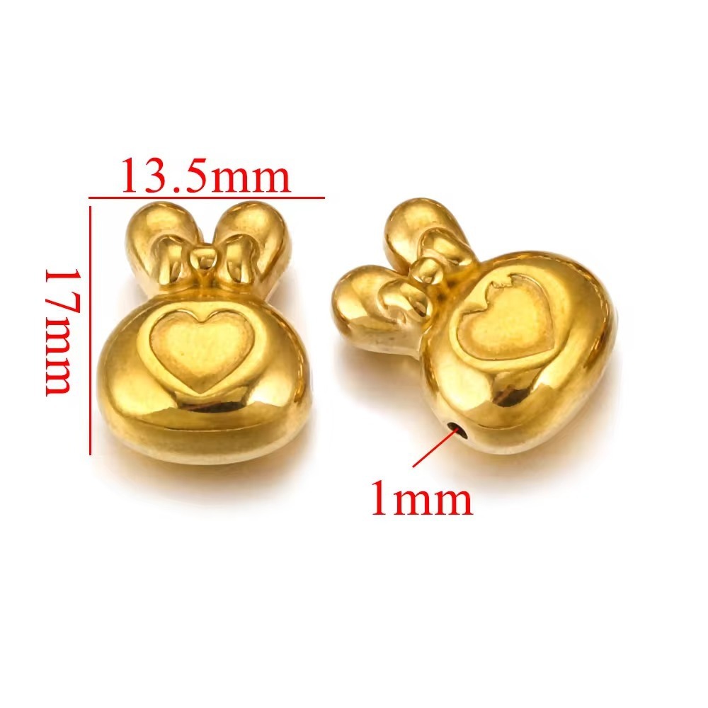 10pcs/bag stainless steel large hole spacer bead DIY accessories